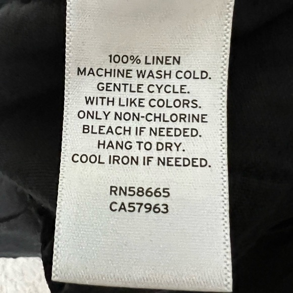 Caslon Linen Black Drawstring 2 1/2 Inch Shorts - Size Medium, NWT - Picture 9 of 14